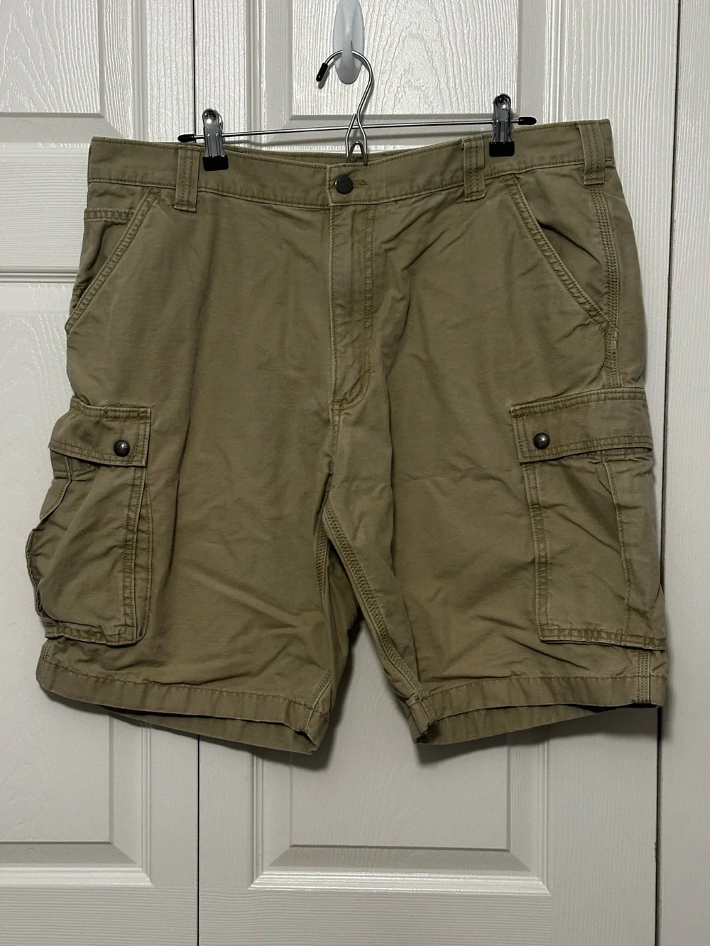 Carhartt Men's Cargo Work Shorts Original Fit Tan Size 40 (Fit like a 38) VGUC